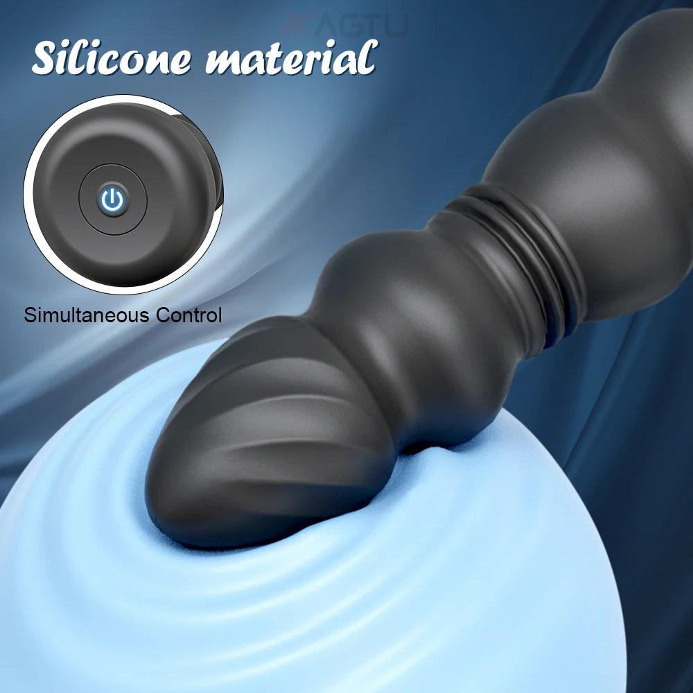 Thrusting Anal Plug Vibrator | Intense Prostate & G-Spot Stimulation