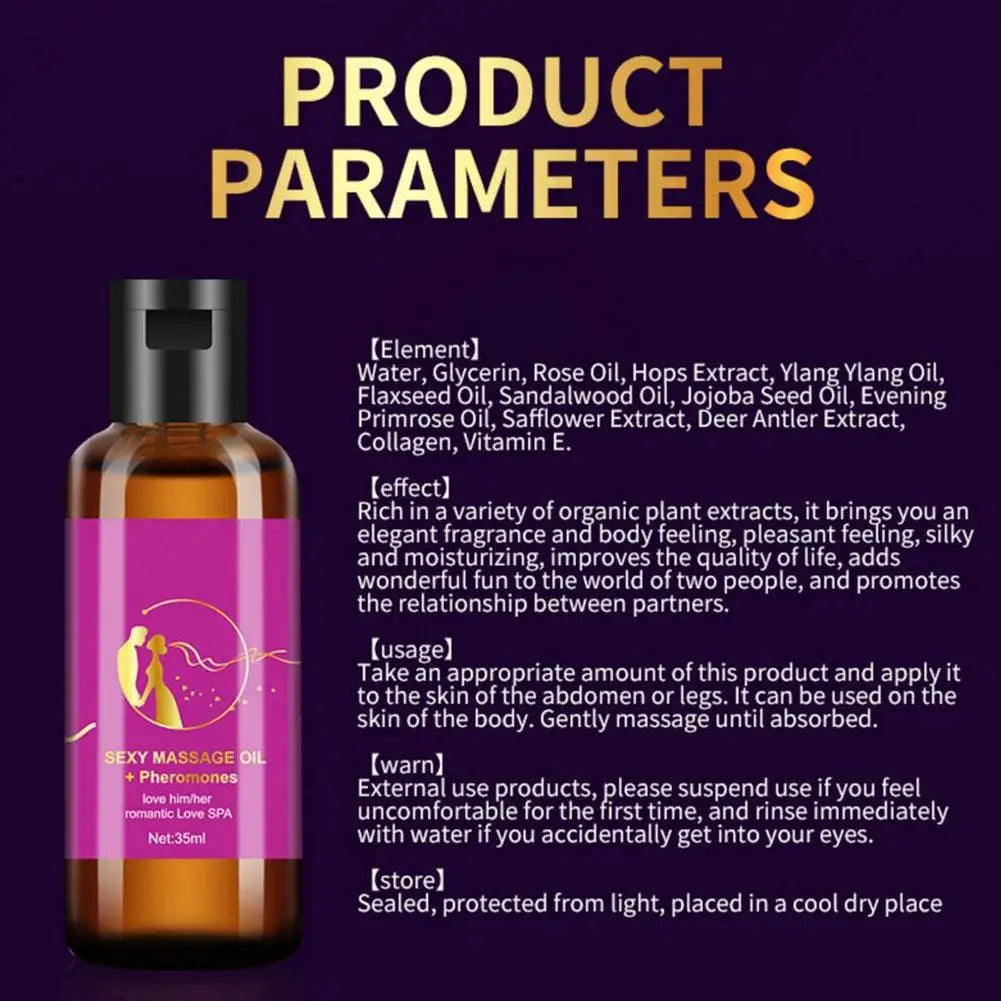 Enchanting Rose Pheromone Massage Oil