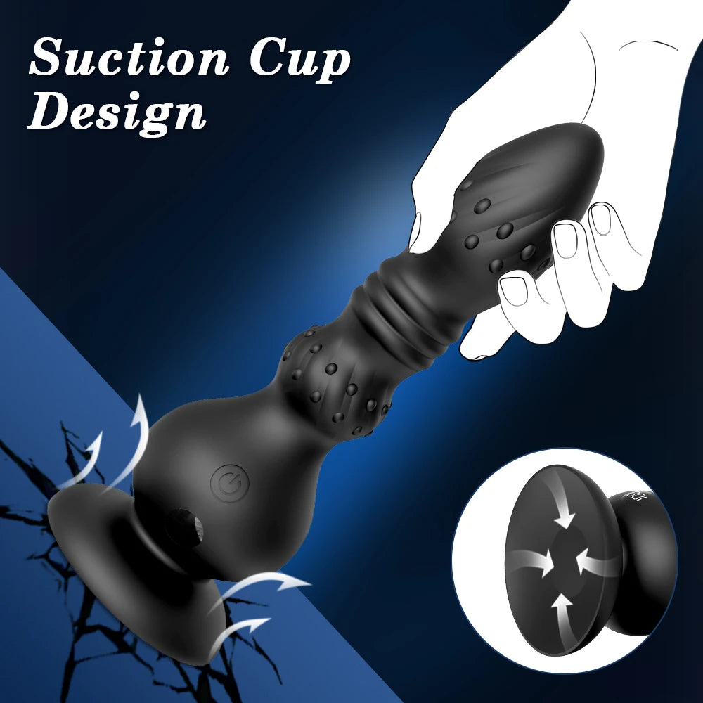 Thrusting Anal Plug Vibrator | Intense Prostate & G-Spot Stimulation