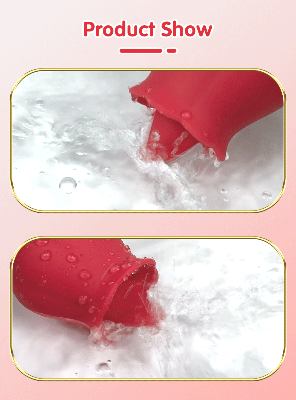 🌹 Rose Tongue Vibrator