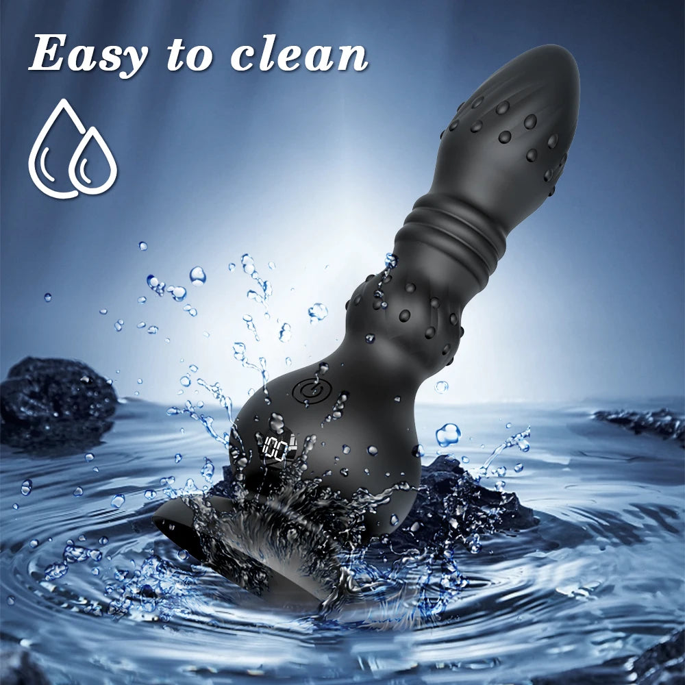 Thrusting Anal Plug Vibrator | Intense Prostate & G-Spot Stimulation