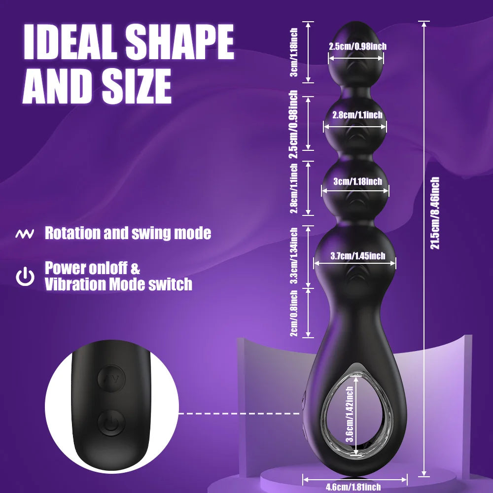 🔥 360° Rotating Anal Vibrator