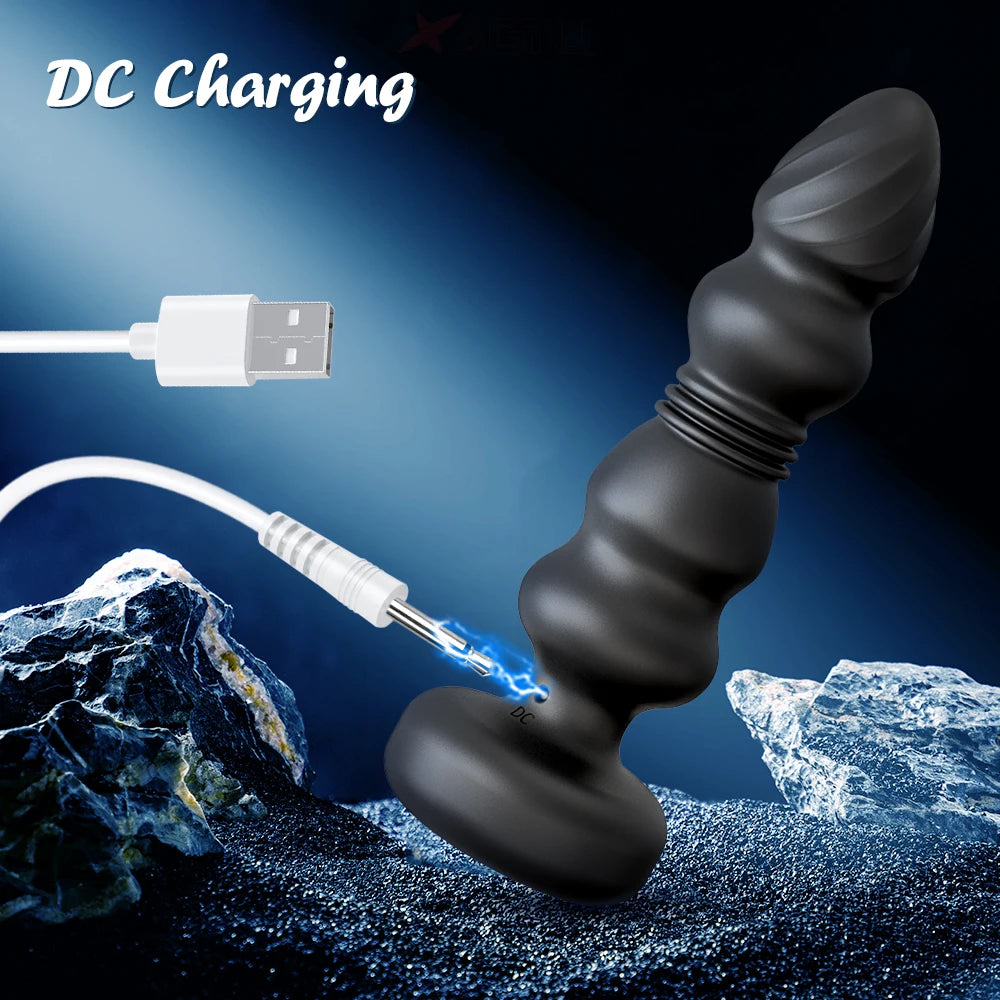 Thrusting Anal Plug Vibrator | Intense Prostate & G-Spot Stimulation