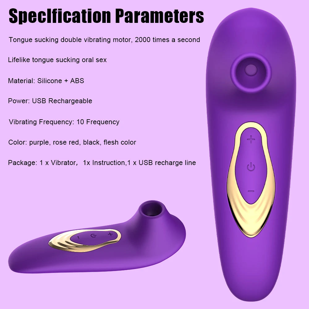 Luminous Kiss Clitoral Suction Vibrator