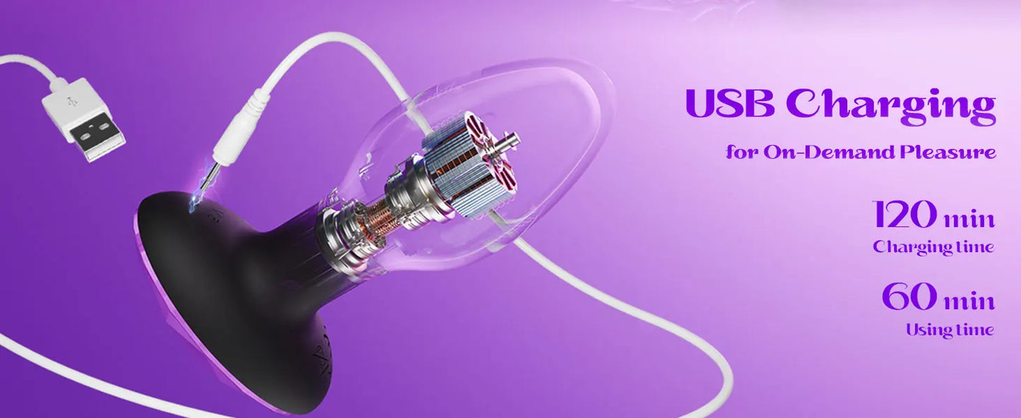 360° Rotating Vibrating Anal Plug | Next-Level Pleasure Awaits