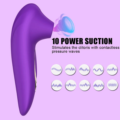 Luminous Kiss Clitoral Suction Vibrator