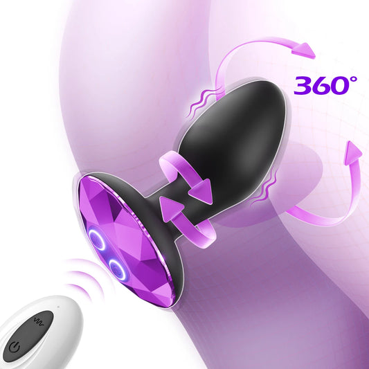 360° Rotating Vibrating Anal Plug | Next-Level Pleasure Awaits