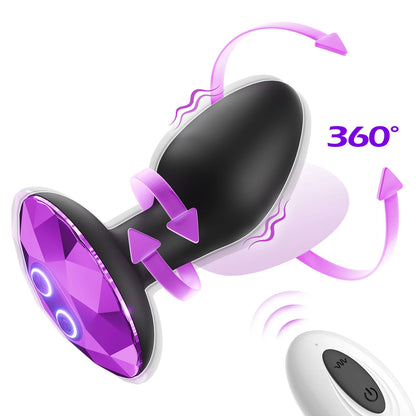 360° Rotating Vibrating Anal Plug | Next-Level Pleasure Awaits