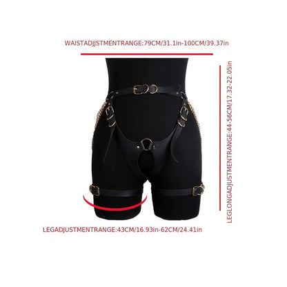 Seductive Chains: Belly & Leg Harness