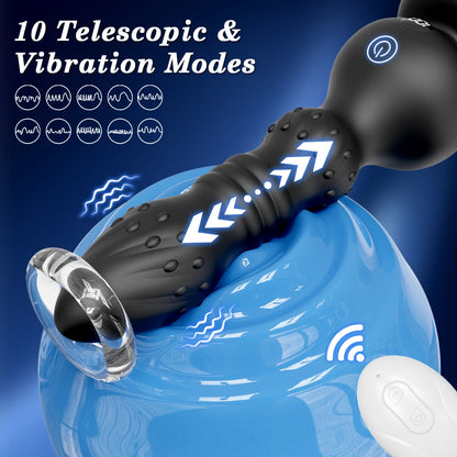 Thrusting Anal Plug Vibrator | Intense Prostate & G-Spot Stimulation