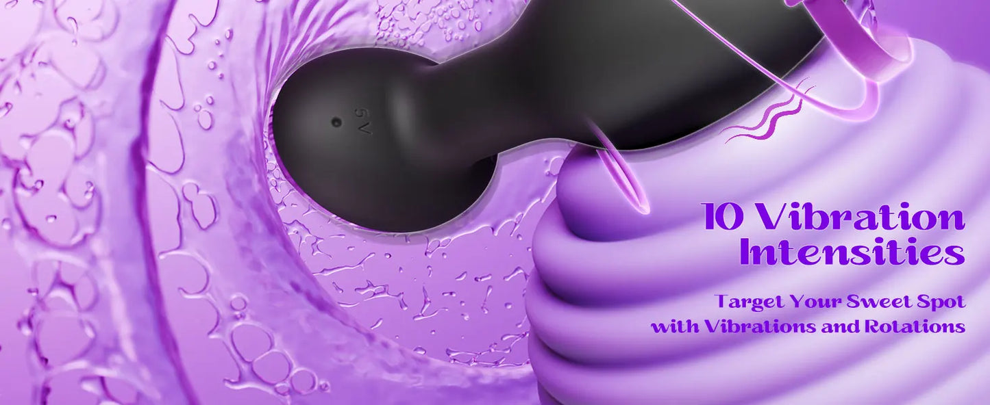 360° Rotating Vibrating Anal Plug | Next-Level Pleasure Awaits