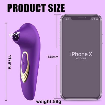 Luminous Kiss Clitoral Suction Vibrator