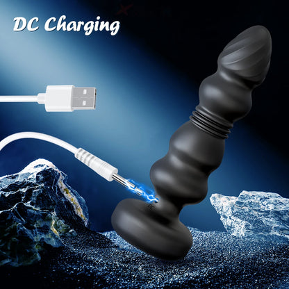 Thrusting Anal Plug Vibrator | Intense Prostate & G-Spot Stimulation