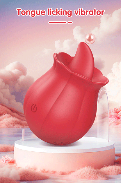 🌹 Rose Tongue Vibrator